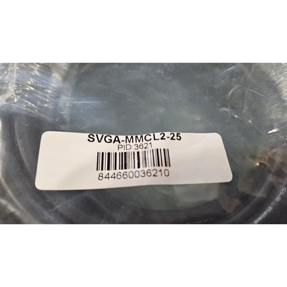 Monoprice 25ft 15-Pin Super VGA SVGA Male-Male CL2 Rated for In-Wall Cable